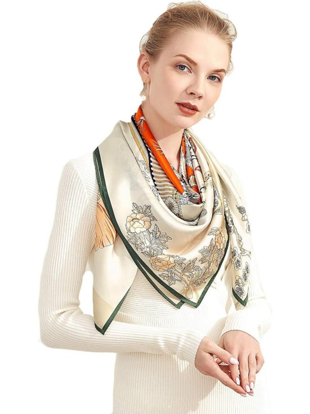 Luxurious 100% Silk Scarves - Extra-Large & XX-Large, Perfect for Fashion Lovers